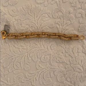 NWT J. Crew Gold and Pave Bracelet
